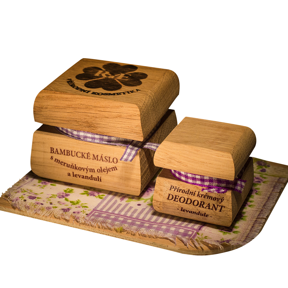 Bambucké tělové máslo 50 ml + Krémový deodorant Nature 15 ml - Levandule