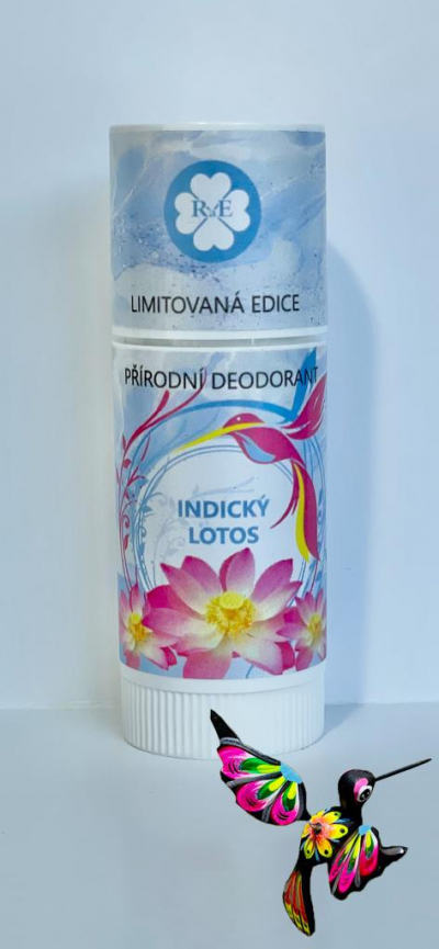 RaE přírodní kosmetika - PŘÍRODNÍ DEODORANT BIO BAMBUCKÉ MÁSLO S VŮNÍ INDICKÝ LOSOS 25 ML + Kolibřík